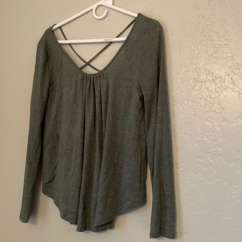 green fashion top